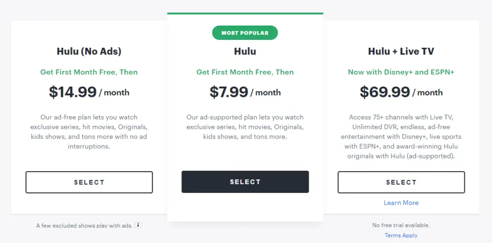 hulu philippines pricing plans